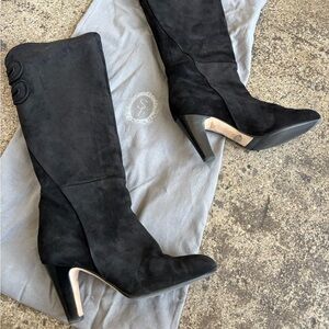 Elegant Black Knee-High Women's Boots